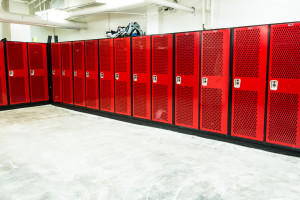 45 Varsity Lockers were added during the 2012 remodel. Coach Hornik designed the locker room and worked with the alumnus Albert Negrin and the Tee Jay Vikings Fund to pay for the new lockers.